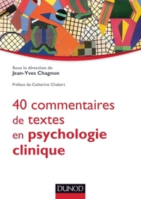 Image de 40 commentaires de textes en psychologie clinique