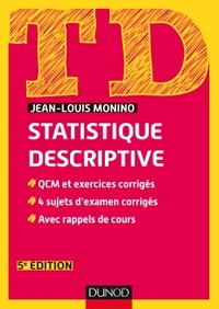 Image de TD de statistique descriptive - 5e éd. - QCM et exercices corrigés, 4 sujets d'examen corrigés...