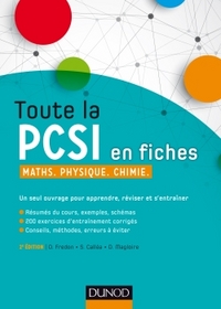 Picture of Toute la PCSI en fiches - 2ed - Maths, Physique, Chimie