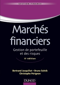 Picture of Marchés financiers - 6e éd - Gestion de portefeuille et des risques