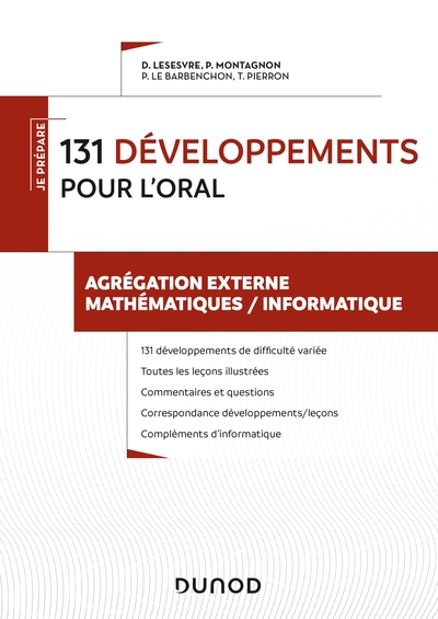 Picture of 131 développements pour l'oral