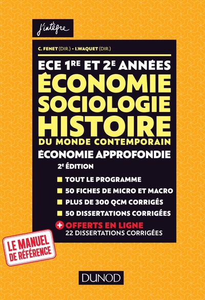 Picture of ECE 1 ET 2 - Economie, Sociologie, Histoire du monde contemporain. Economie approfondie