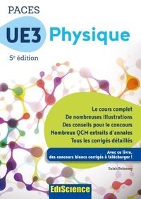 Picture of PACES UE3 Physique - 5e éd. - Manuel, cours + QCM corrigés