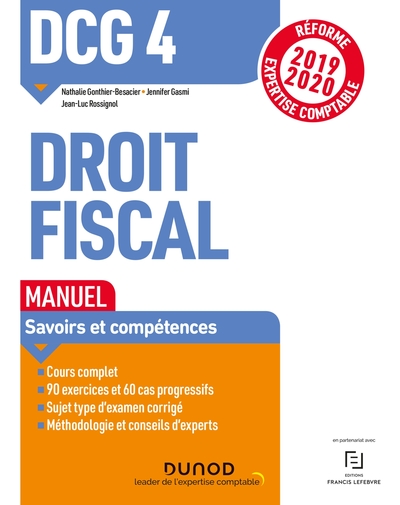 Picture of DCG 4 Droit fiscal - Manuel - Réforme 2019/2020