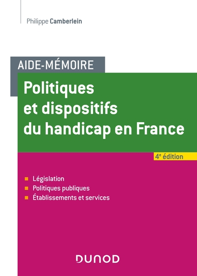 Image de Aide-Mémoire - Politiques et dispositifs du handicap en France - 4e éd