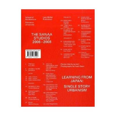 Picture of The SANAA Studios 2006-2008 Learning from Japan /anglais
