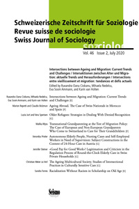 Picture of REVUE SUISSE DE SOCIOLOGIE. INTERSECTIONS ENTRE VIEILLISSEMENT ET MIG RATION: TENDANCES ET DEFIS ACT