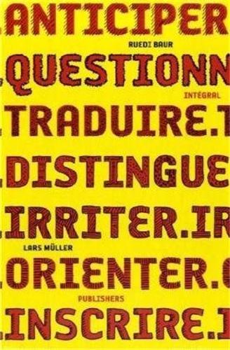 Picture of Ruedi Baur Integral Anticiper Questionner /franCais