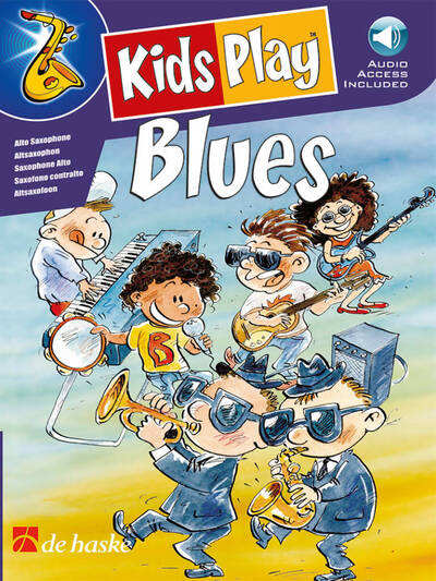 Image de JEAN CASTELAIN : KIDS PLAY BLUES - SAXOPHONE ALTO - RECUEIL + ONLINE AUDIO.