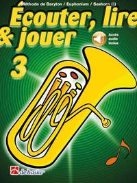 Picture of ECOUTER, LIRE & JOUER 3 BARYTON/EUPHONIUM/SAXHORN - CLE DE SOL -  RECUEIL + ENREGISTREMENT(S) EN LIG