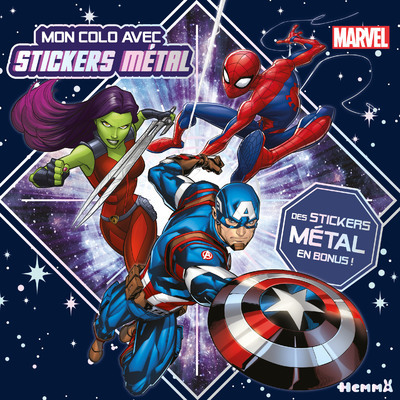 Image de Marvel - Mon colo avec stickers métal - Des stickers métal en bonus !