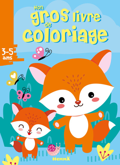 Picture of Mon gros livre de coloriage (Papa et bébé renards)