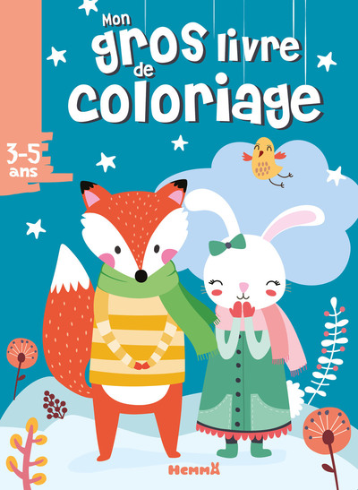 Image de Mon gros livre de coloriage (Renard, lapin blanc)