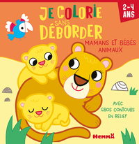 Image de Je colorie sans déborder (2-4 ans) - Mamans et bébés animaux - Avec gros contours en relief