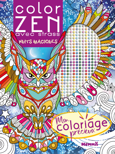 Picture of Color Zen avec strass - Nuits magiques - Mon coloriage précieux