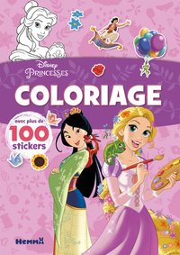 Picture of Disney Princesses - Coloriage avec plus de 100 stickers (Raiponce et Mulan)