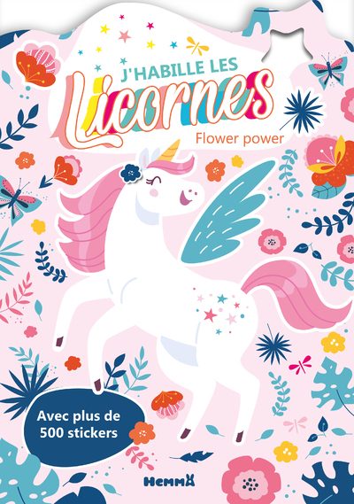 Picture of J'habille les Licornes - Flower power - Avec plus de 500 stickers