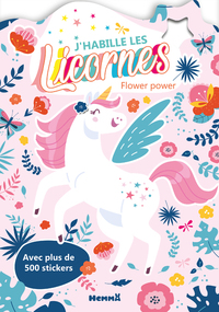 Picture of J'habille les Licornes - Flower power - Avec plus de 500 stickers