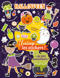 Image de J'aime les stickers - Halloween - + de 500 autocollants ! - Des stickers à colorier - Des stickers pailletés