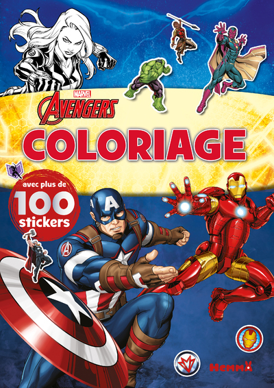 Picture of Marvel Avengers - Coloriage avec plus de 100 stickers (Iron Man, Black Widow, Captain America)