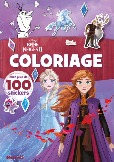 Picture of Disney La Reine des Neiges 2 - Coloriage avec plus de 100 stickers (Elsa et Anna)