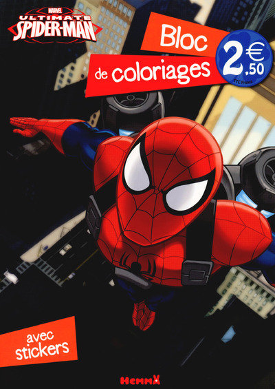 Picture of Marvel ultimate Spider-man Bloc de coloriages avec stickers