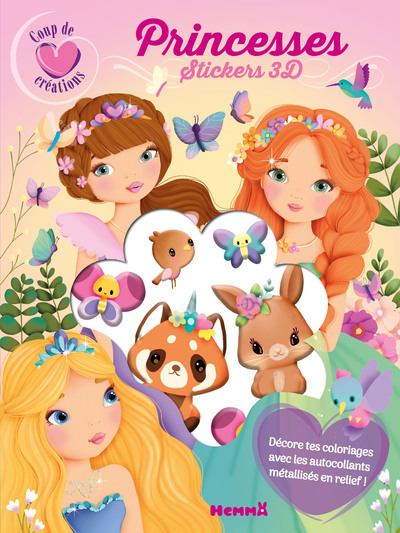 Picture of Coup de coeur créations - Princesses - Stickers 3D - Décore tes coloriages avec les autocollants métallisés en relief !