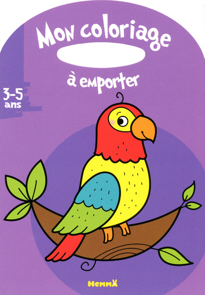 Picture of MON COLORIAGE A EMPORTER (3-5 ANS) (PERROQUET SUR FOND MAUVE)
