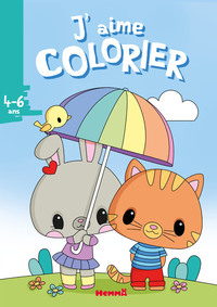 Picture of J'aime colorier (4-6 ans) (Lapine et chat)
