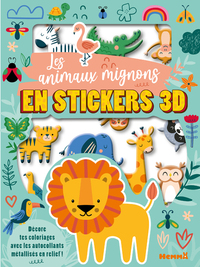 Picture of Mes colos et stickers 3D - Les animaux mignons en stickers 3D - Décore tes coloriages avec les autocollants métallisés en relief !