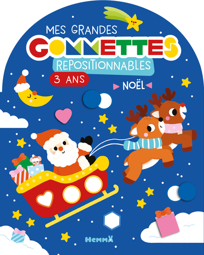 Image de Mes grandes gommettes repositionnables - 3 ans - Noël (Traineau dans le ciel)