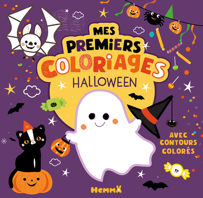 Picture of Mes premiers coloriages avec contours colorés - Halloween