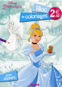 Picture of Disney Princesses Bloc de coloriages avec stickers (Cendrillon)