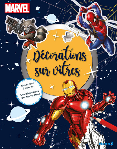 Image de Marvel - Décorations sur vitres - Des scènes à colorier + Des décorations pour tes fenêtres