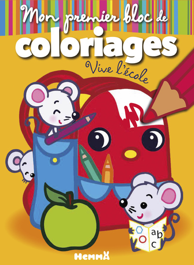 Picture of Mon premier bloc de coloriages (Vive l'école)