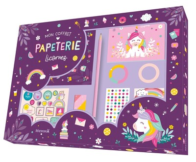 Picture of Mon coffret papeterie Licornes