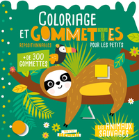 Picture of Mon P'tit Hemma - Coloriage et gommettes pour les petits - Les animaux sauvages - + de 300 gommettes repositionnables