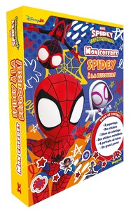 Image de Spidey et ses amis extraordinaires - Mon coffret Spidey - À la rescousse ! - Dans ce coffret: 3 papertoys, des stickers, 1 livre de coloriage, des stickers métallisés, 4 portraits de héros, un grand poster