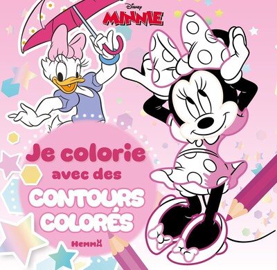 Image de Disney Minnie - Je colorie avec des contours colorés