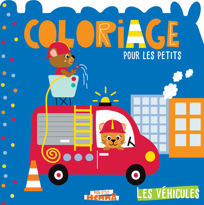 Picture of Mon P'tit Hemma Coloriage pour les petits - Les véhicules (Camion de pompier)