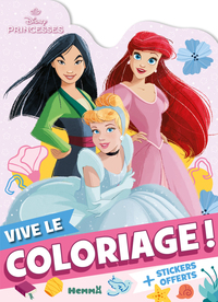 Image de Disney Princesses - Vive le coloriage ! (Mulan, Ariel, Cendrillon) - + stickers offerts