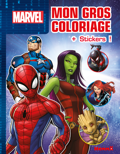 Picture of Marvel - Mon gros coloriage + stickers ! (Spider-Man, Gamora, Captain America)