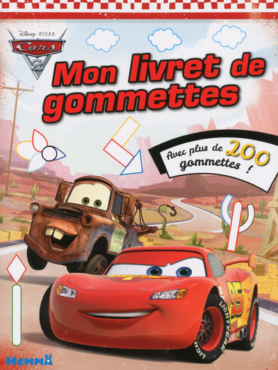Image de Cars 2 Mon livret de gommettes (Martin & Flash Mcqueen)