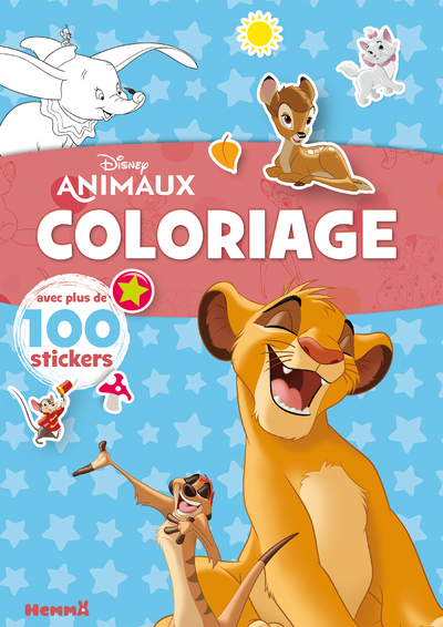 Picture of Disney Animaux - Coloriage avec plus de 100 stickers (Simba et Timon)