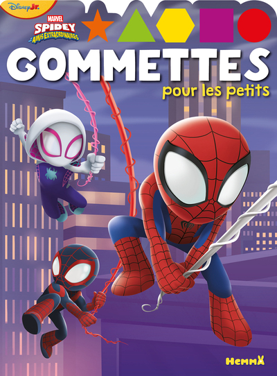 Image de Marvel Spidey et ses amis extraordinaires - Gommettes pour les petits (Spidey sur toit mauve, Spin, Ghost-Spider)
