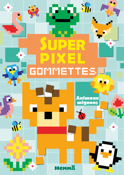Image de Super pixel - Gommettes - Animaux mignons