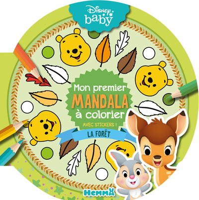 Image de Disney Baby - Mon premier mandala à colorier - La forêt - Avec stickers !