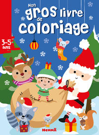 Picture of Mon gros livre de coloriage (Père Noël, écureuil, raton laveur et leurs amis)