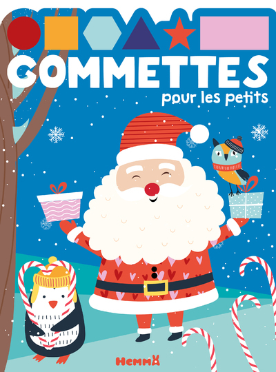 Image de Gommettes pour les petits (Père Noël et pingouin)
