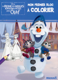 Picture of Disney La Reine des Neiges Mon premier bloc à colorier (Joyeuses Fêtes avec Olaf)